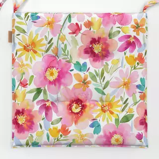 Sitzkissen Süß Sommer Blumen Aquarell