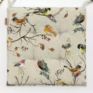 Sitzkissen Vogel Tier Herbst Cottage