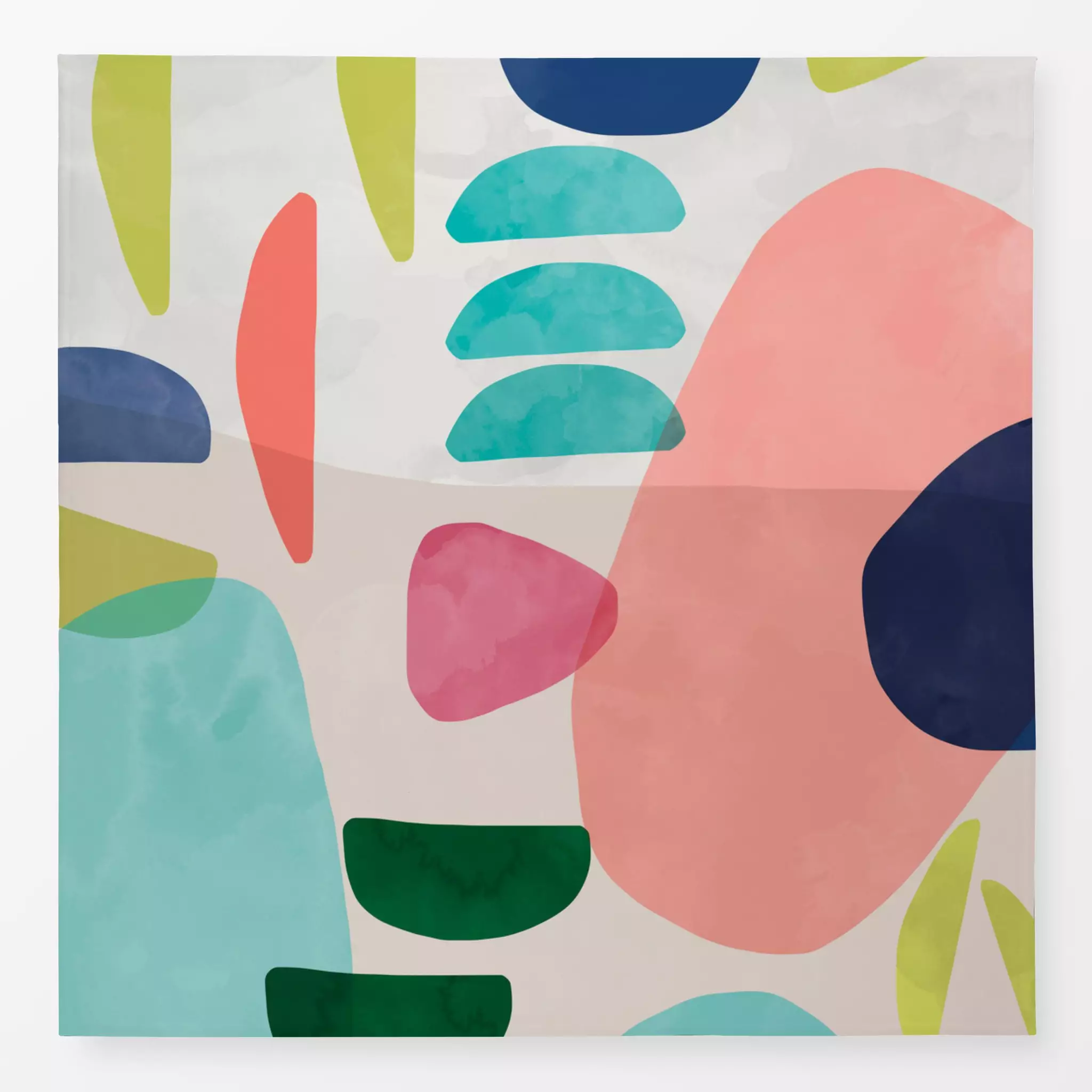 Tischdecke Organic Bold Rounded Shapes, gemustert, von Ninola Design