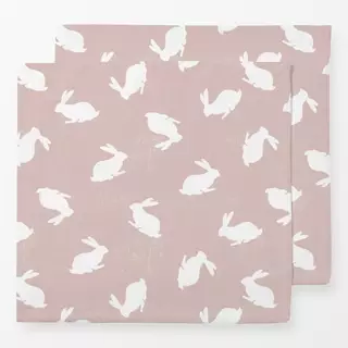 Servietten Osterhase Minimal Rosé