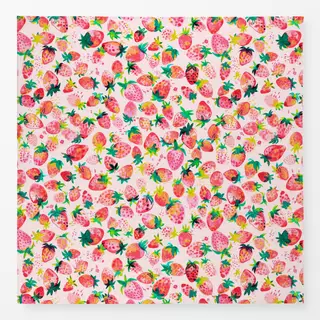 Tischdecke Sommer Erdbeeren Aquarell