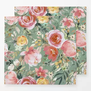 Servietten Pastell Pfingstrosen Bouquet
