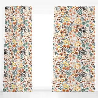 Dekovorhang Artistic Kleine Blumen Cute Baby Herbst