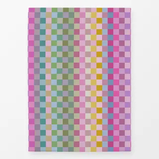 Geschirrtücher Modern Checker Squares Pink