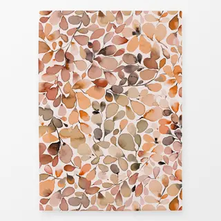Geschirrtücher Eucalyptus Blätter Botanisch Aquarell Terrakotta
