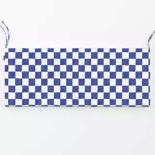 Bankauflage Watercolor Blue Checker