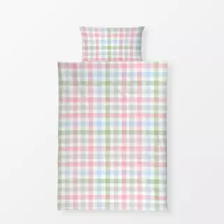 Bettwäsche Gingham Frühling Pastell