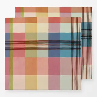 Servietten Modern Aquarell Karo Schecks