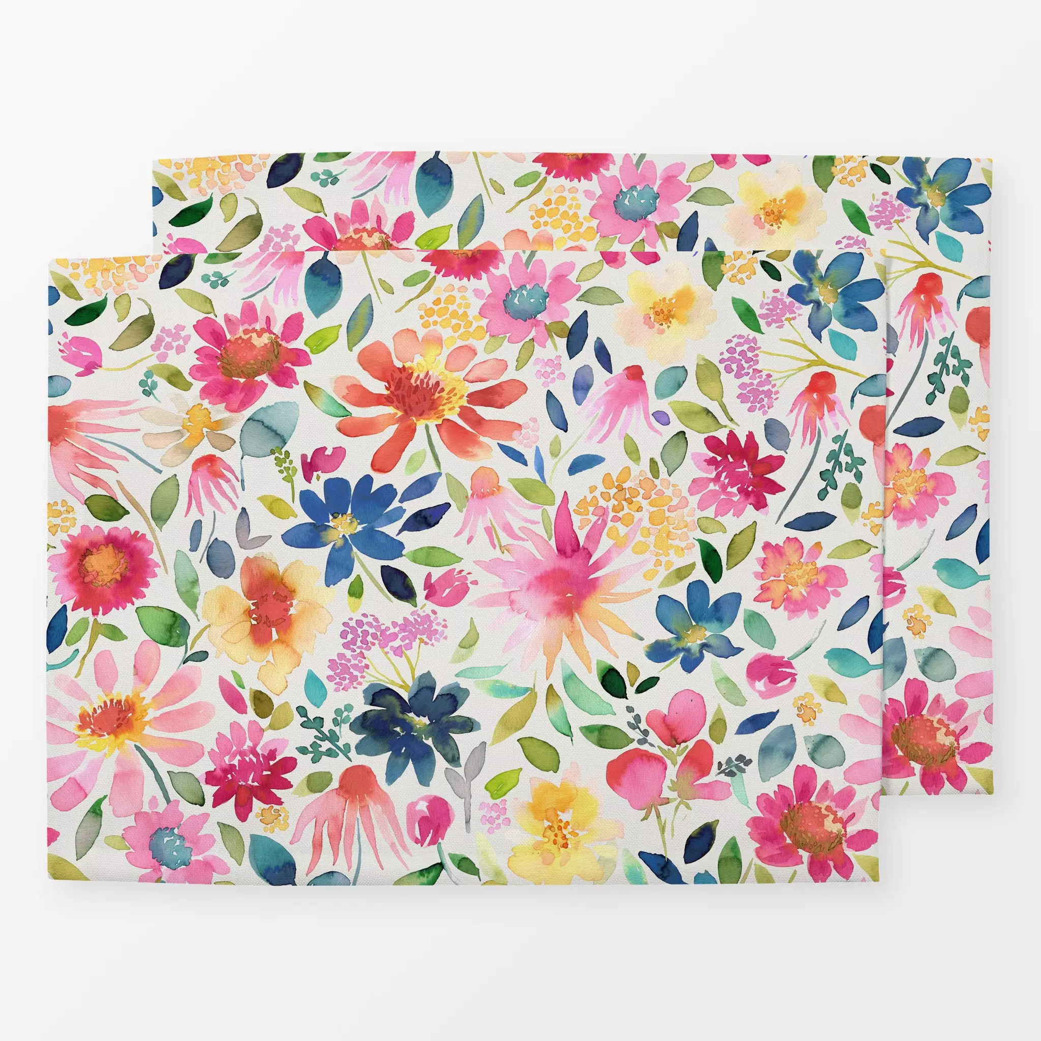 Tischset Bunt Garten Blumen Sommer, Blumen, Sommer, von Ninola Design