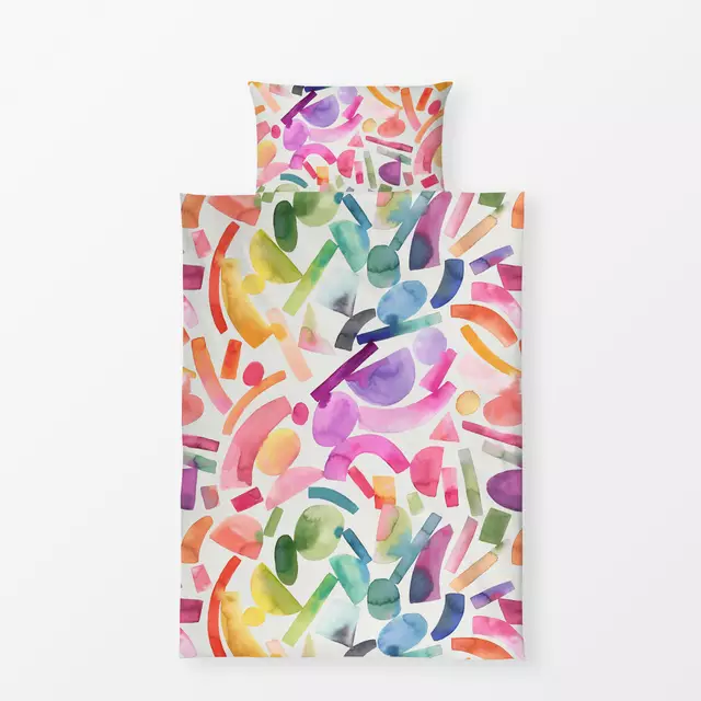Bettwäsche Modern Colorful Geometric Form von Ninola Design