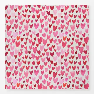 Tischdecke Valentinstag Herzen Liebe Pink