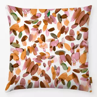 Kissen Petals Brushstrokes Terracotta