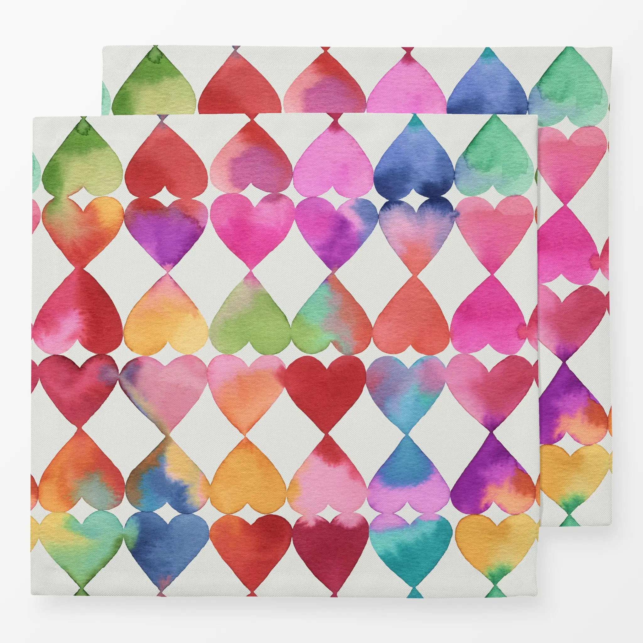 Servietten Valentinstag Herze Bunt Liebe - Liebe, Romantik & Pride, Anlässe - von „Ninola Design "; Muster, Love, Herzen, Pr...