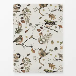 Geschirrtücher Vögel Herbst Bäume Äste