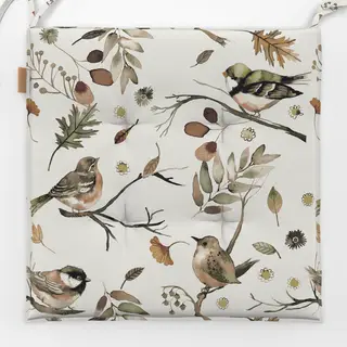 Sitzkissen Vögel Herbst Bäume Äste