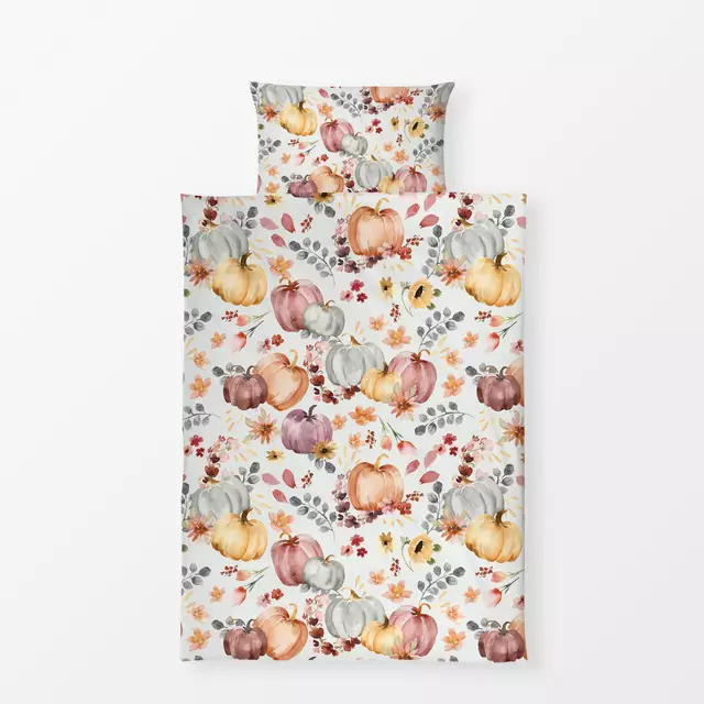 Bettwäsche Kürbis Blumen Herbst von Ninola Design