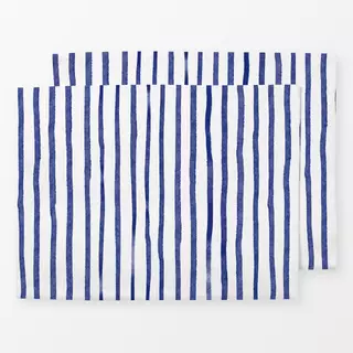 Tischset Bleu Marine Stripes