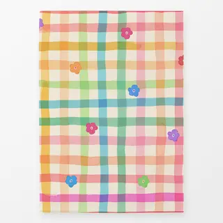 Geschirrtücher Candy Gingham Karo Blumen