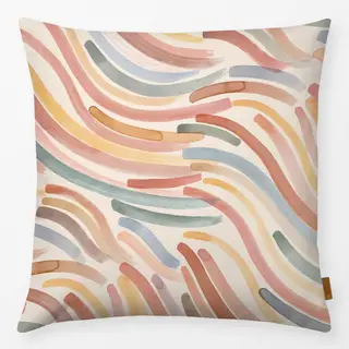 Kissen Earthy Pinselstriche Wellen