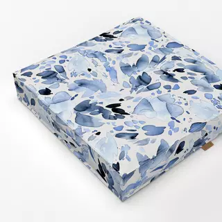 Bodenkissen Abstract Mineral Sea Blue