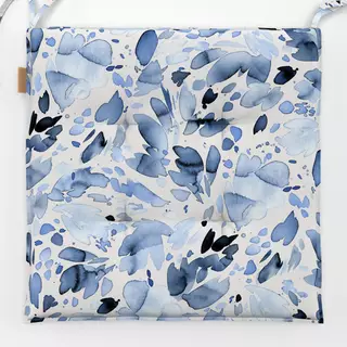 Sitzkissen Abstract Mineral Sea Blue
