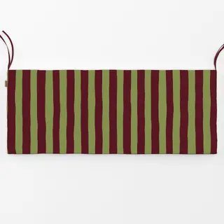 Bankauflage Savanne Stripes Olive Burgundy