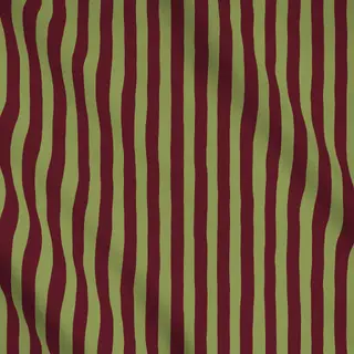 Meterware Savanne Stripes Olive Burgundy