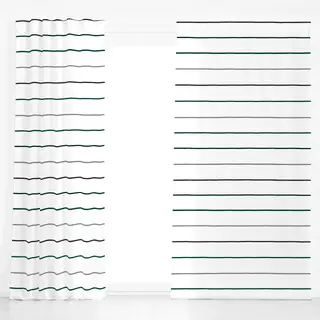 Dekovorhang Cozy Stripes Green