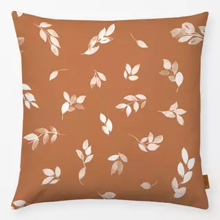 Kissen Herbst Blätter Terracotta
