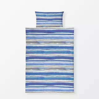 Bettwäsche Sea Stripes Ocean blue
