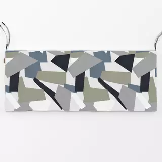 Bankauflage Geo Scandi Formen Blau