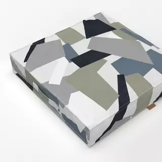 Bodenkissen Geo Scandi Formen Blau