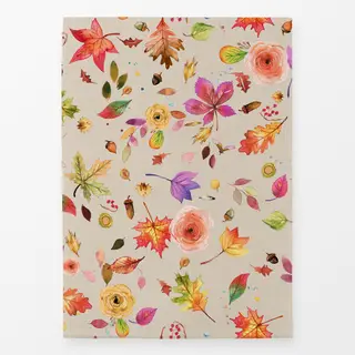 Geschirrtücher Herbst Wald Blätter Blumen