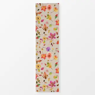 Tischläufer Herbst Wald Blätter Blumen