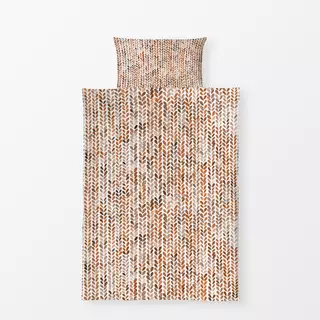 Bettwäsche Knitting texture Terracotta