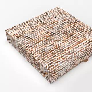 Bodenkissen Knitting texture Terracotta
