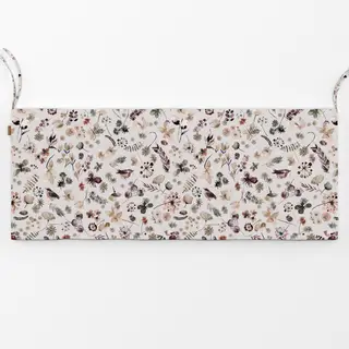 Bankauflage Wild Pflanzen Cottagecore Beige