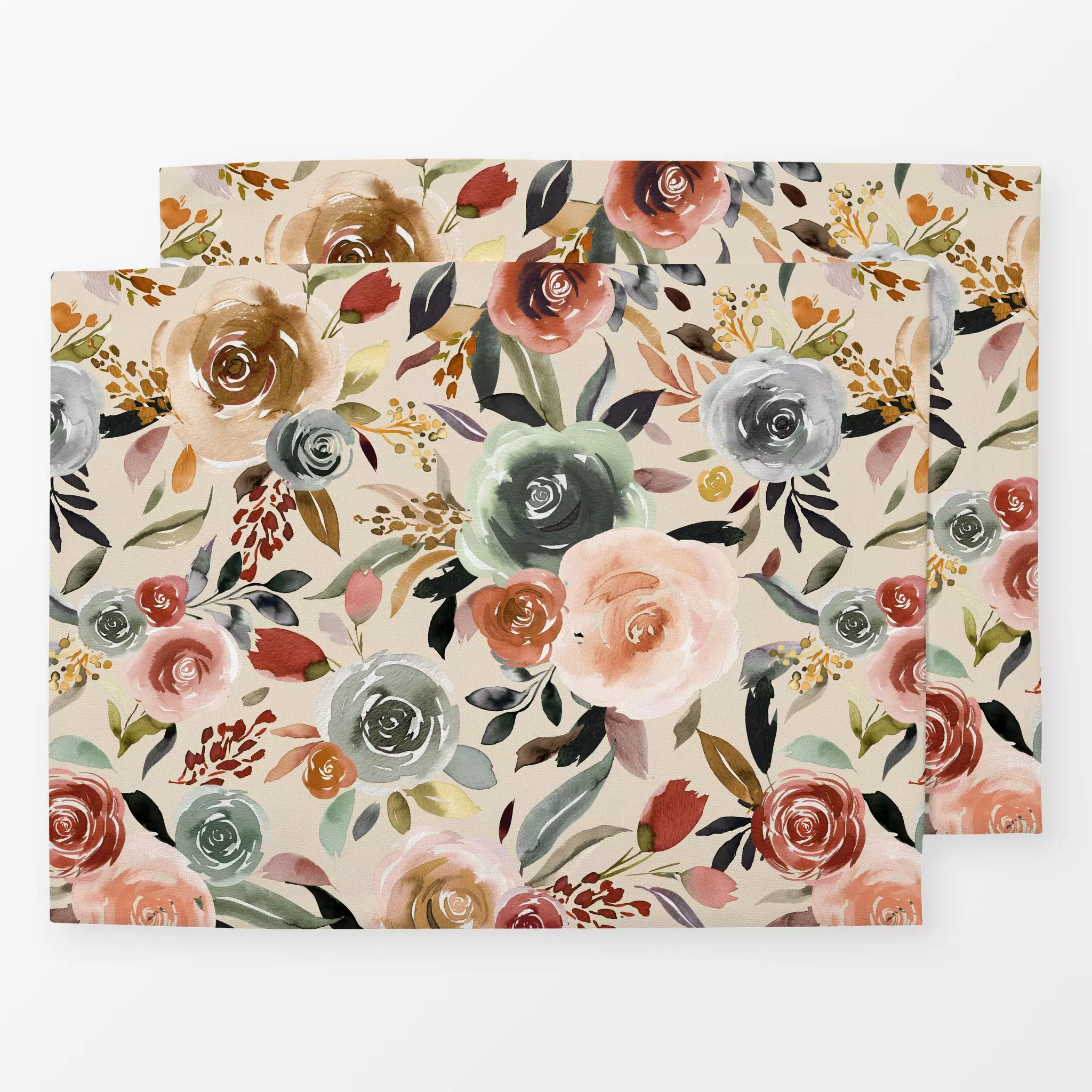 Tischset Sweet Romance Flowers Bouquet, Blumen, Sommer, von Ninola Design