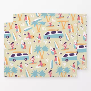 Tischset Surfers