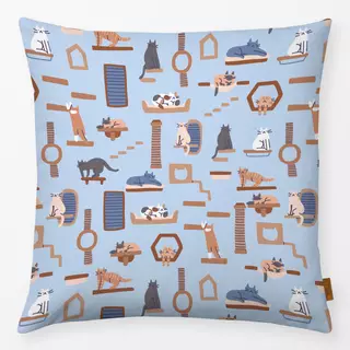 Kissen Cats in Shelves