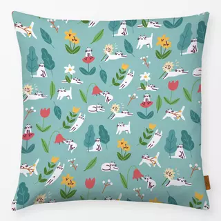 Kissen Floral Cats