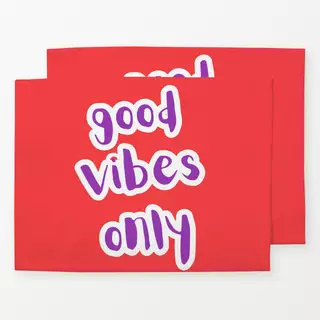 Tischset good vibes