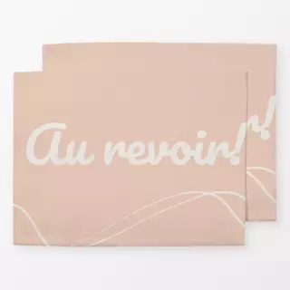 Tischset Au revoir
