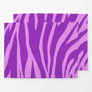 Tischset purple Zebra