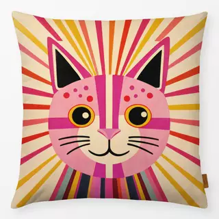 Kissen Cute Cat Pink