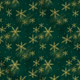 Meterware Let It Snow Green