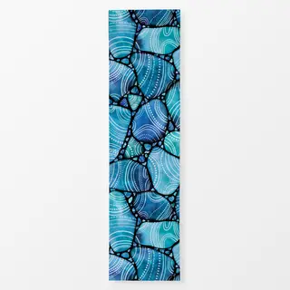 Tischläufer Strandglas Doodles Blau