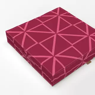 Bodenkissen Viva Magenta Triangles