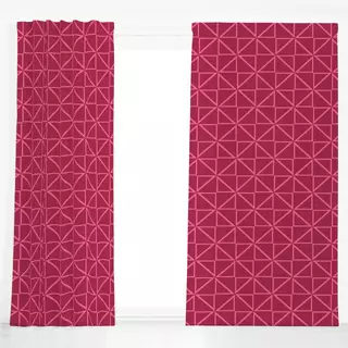 Dekovorhang Viva Magenta Triangles