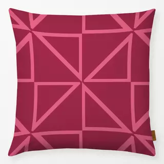 Kissen Viva Magenta Triangles